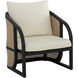 Palermo Charcoal / Stinson Cream Outdoor Lounge Chair